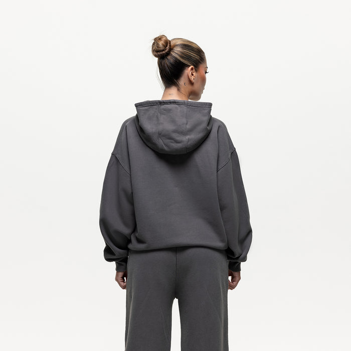 Good For Nothing Vintage Washed Grey Hoodie