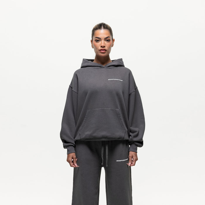 good for nothing Vintage Washed Grey Hoodie