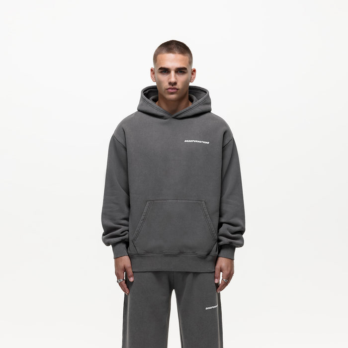 good for nothing Vintage Washed Grey Hoodie