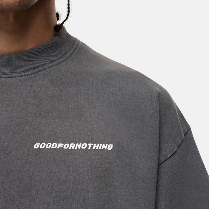 Good For Nothing Vintage Washed Grey T-shirt