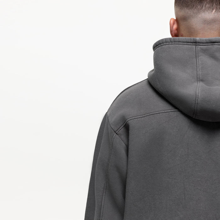 Good For Nothing Vintage Washed Grey Zip Hoodie