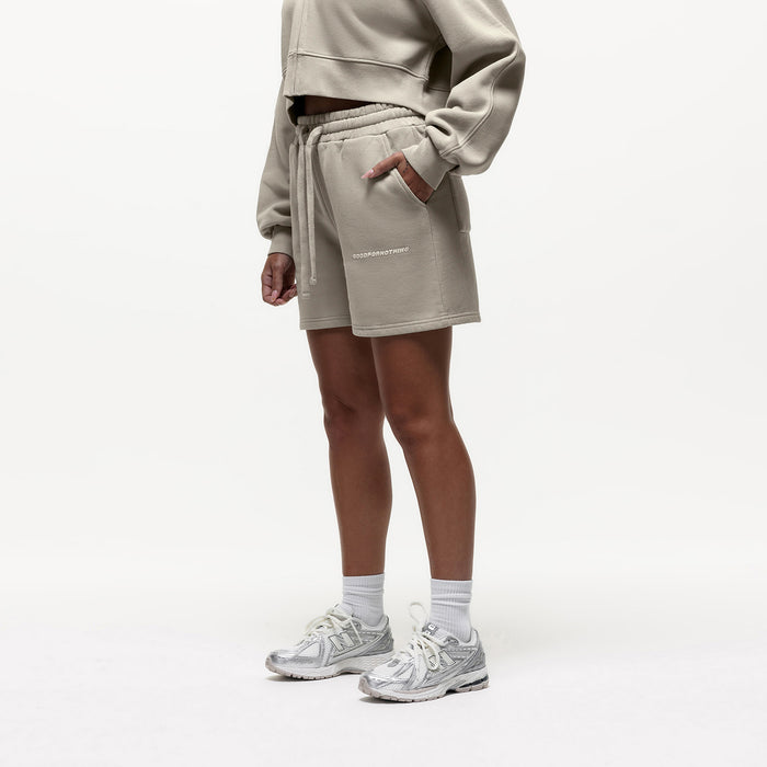 good for nothing Vintage Washed Latte Shorts