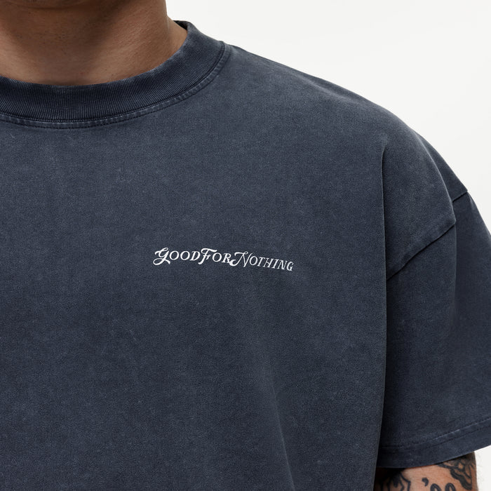 Good For Nothing Vintage Washed Navy T-shirt