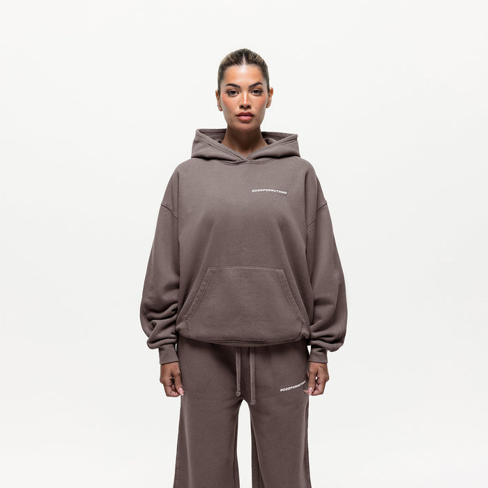 good for nothing Vintage Washed Taupe Hoodie