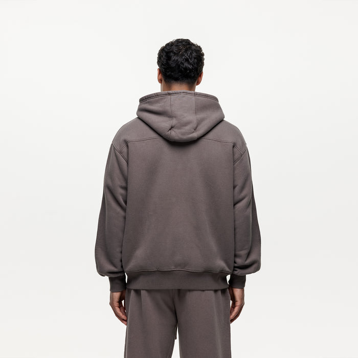 Good For Nothing Vintage Washed Taupe Zip Hoodie