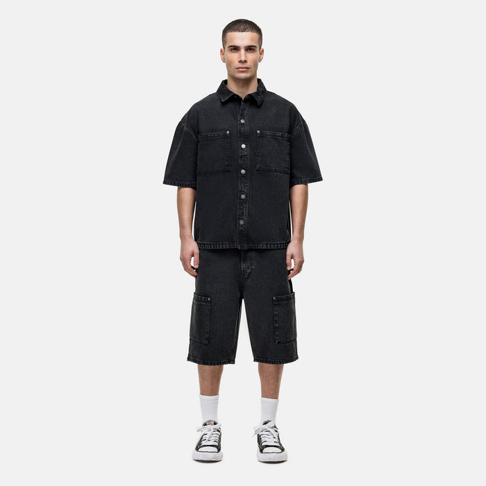 Good For Nothing Washed Black Denim Overshirt