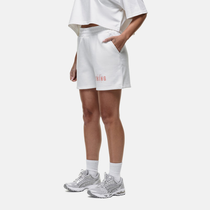 Good For Nothing Washed Butterfly Off White Shorts