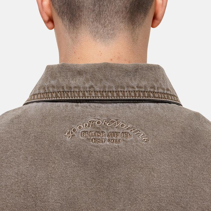 Good For Nothing Washed Taupe Denim Overshirt