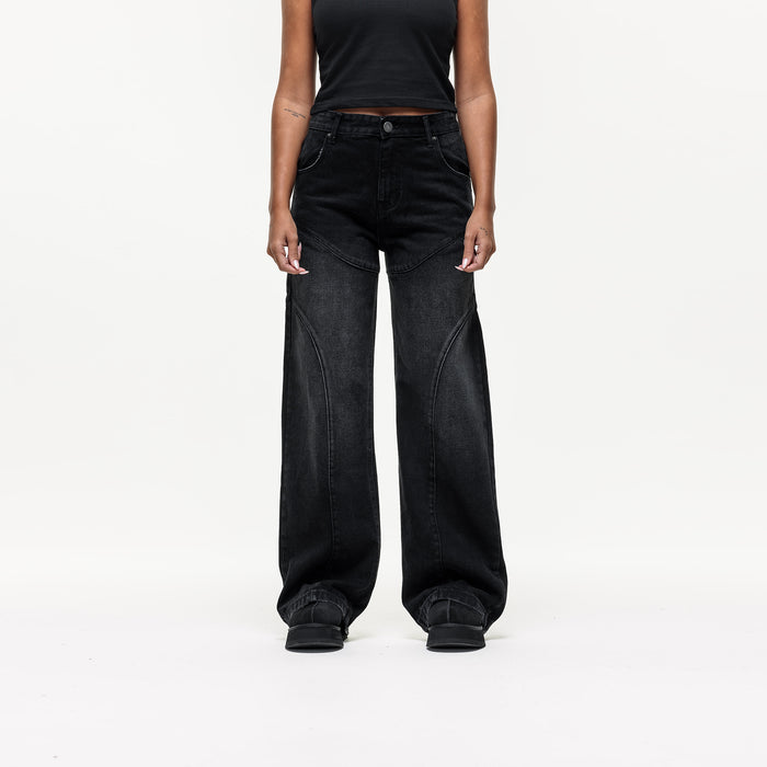 good for nothing Wave Washed Black Denim Jeans