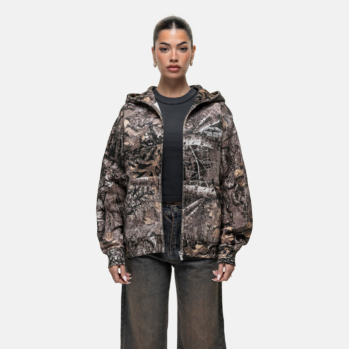 Good For Nothing Woodland Camo Zip Hoodie
