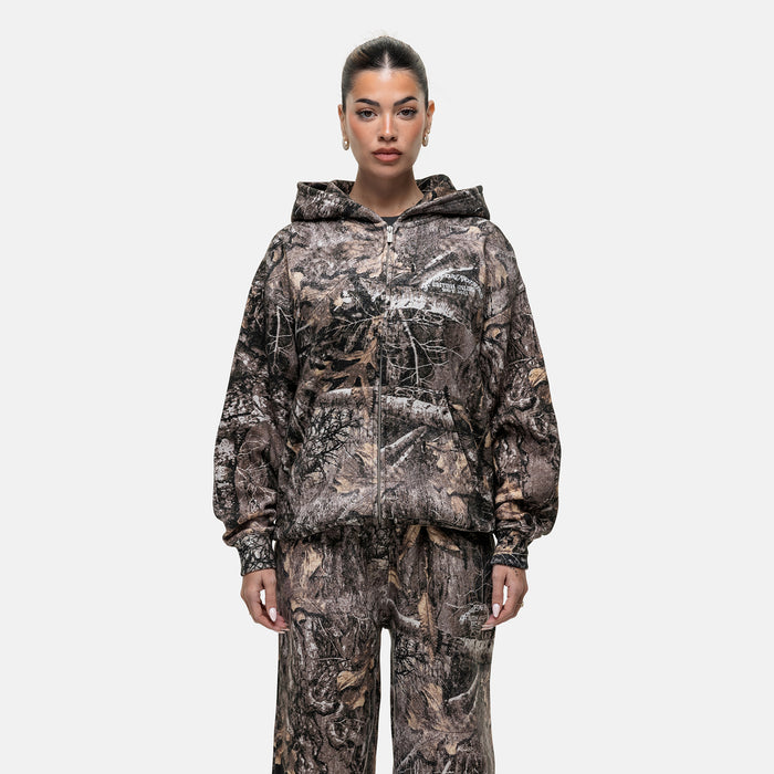 good for nothing Woodland Camo Zip Hoodie