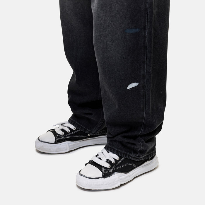 Good For Nothing Heavy Vintage Paint Black Denim Jeans