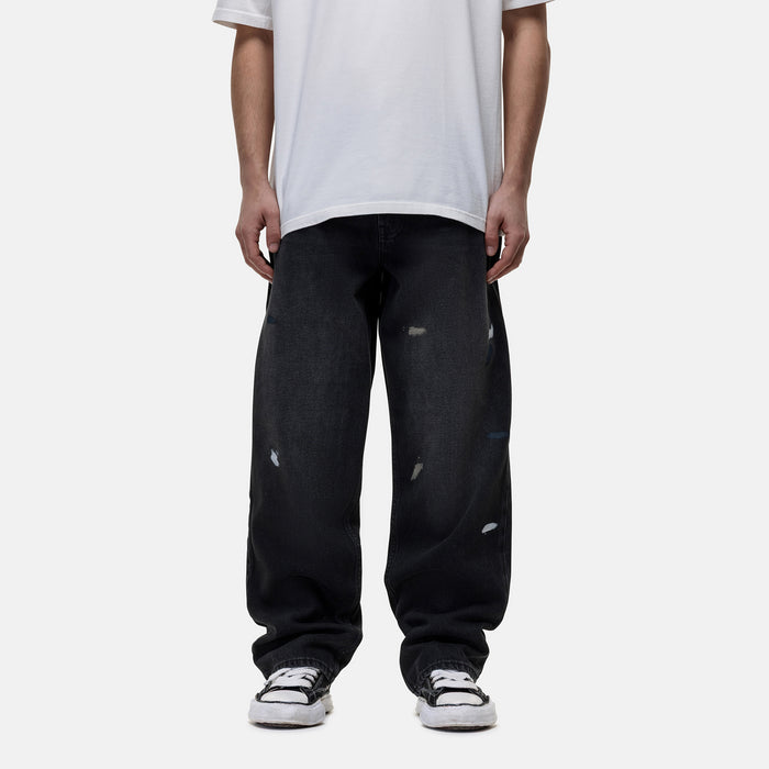 good for nothing Heavy Vintage Paint Black Denim Jeans