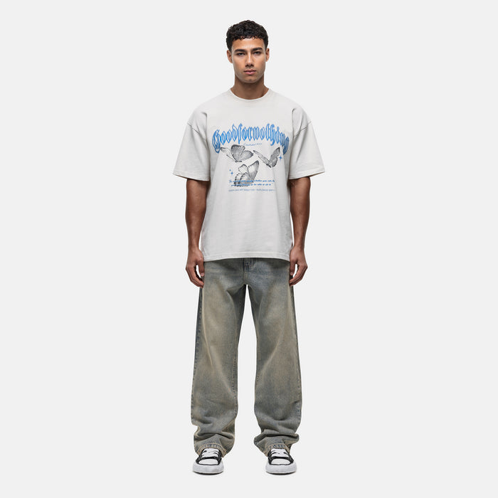 Good For Nothing Kaleidoscope Butterfly Cream T-shirt