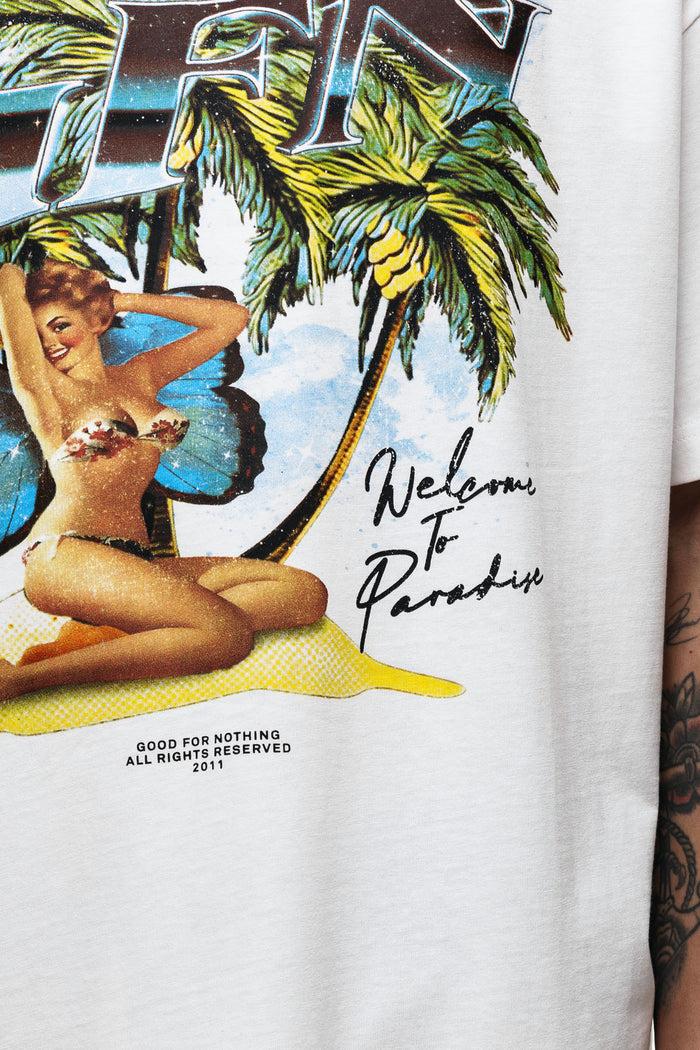 Good For Nothing Oversized Dreamland Off White T-shirt (Final Sale)