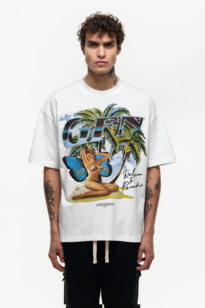 good for nothing Oversized Dreamland Off White T-shirt (Final Sale)