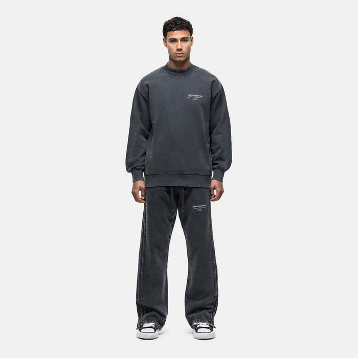 Good For Nothing Partial Seam Washed Grey Sweatshirt