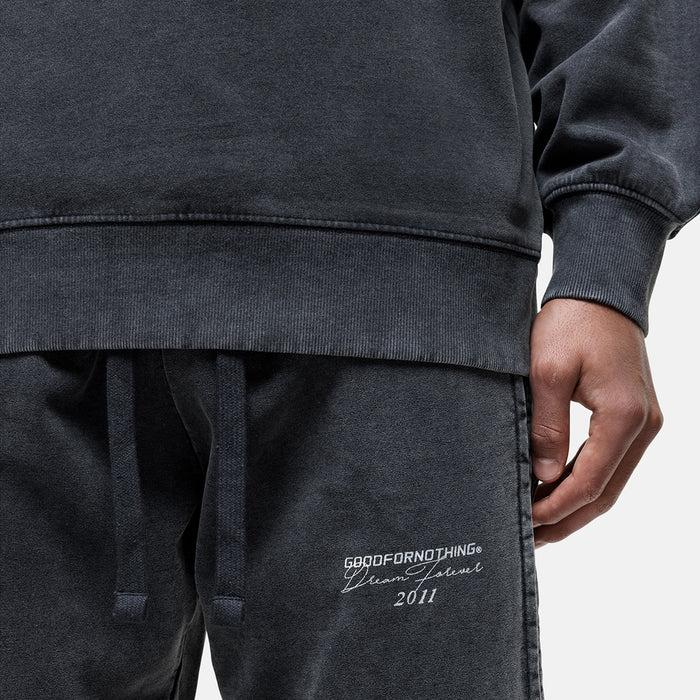 Good For Nothing Partial Seam Washed Grey Sweatshirt