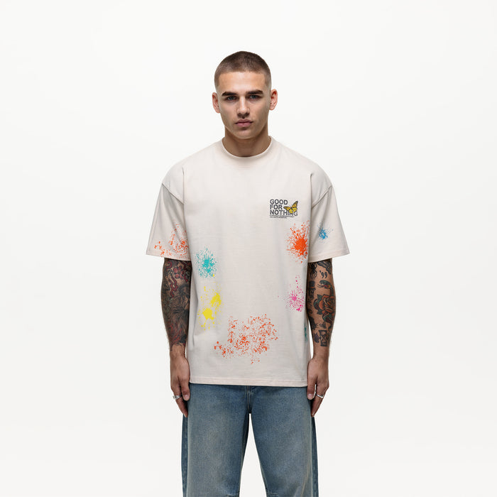 Good For Nothing Pigment Butterfly Paint Cream T-shirt