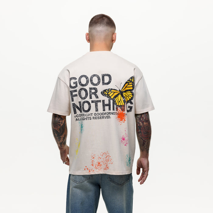 Good For Nothing Pigment Butterfly Paint Cream T-shirt