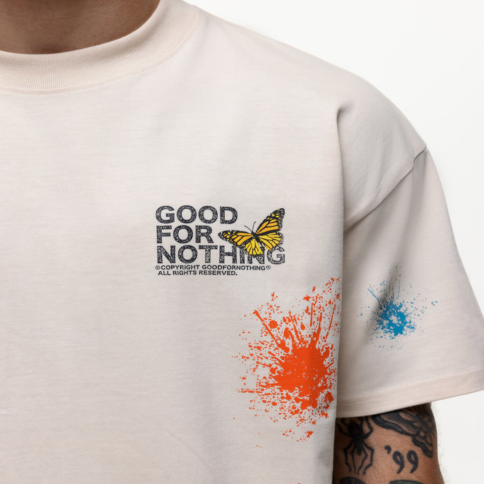 Good For Nothing Pigment Butterfly Paint Cream T-shirt