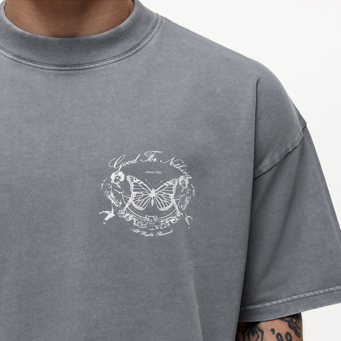 Good For Nothing Renaissance Washed Grey T-shirt (Final Sale)