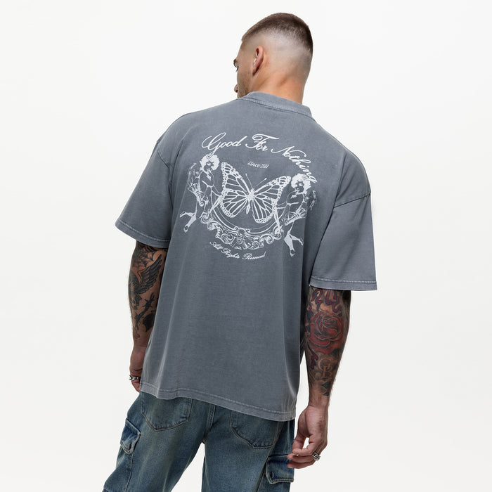 Good For Nothing Renaissance Washed Grey T-shirt (Final Sale)
