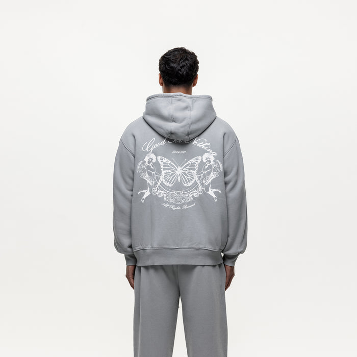 Good For Nothing Renaissance Washed Grey Zip Hoodie (Final Sale)
