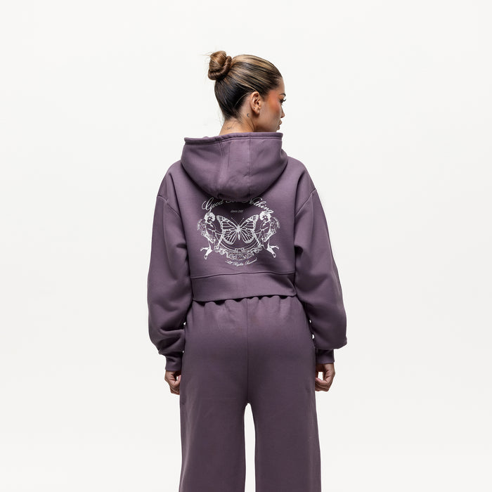 Good For Nothing Renassaince Mauve Zip Hoodie (Final Sale)