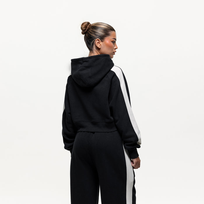 Good For Nothing Vintage Track Black Zip Hoodie (Final Sale)