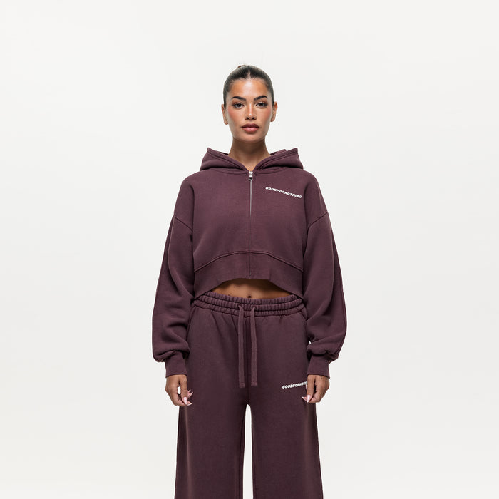 Good For Nothing Vintage Washed Huckleberry Zip Hoodie