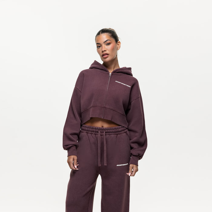 good for nothing Vintage Washed Huckleberry Zip Hoodie