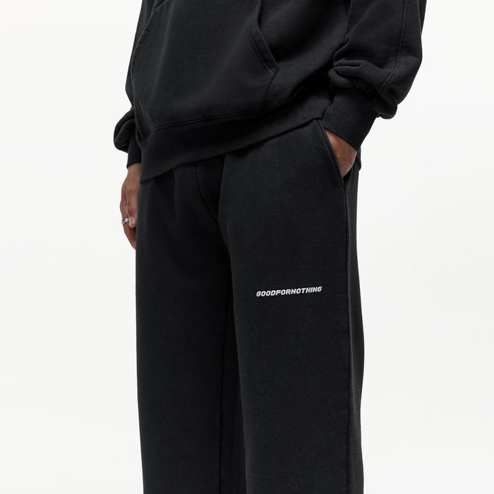 Good For Nothing Vintage Washed Jet Black Sweatpants