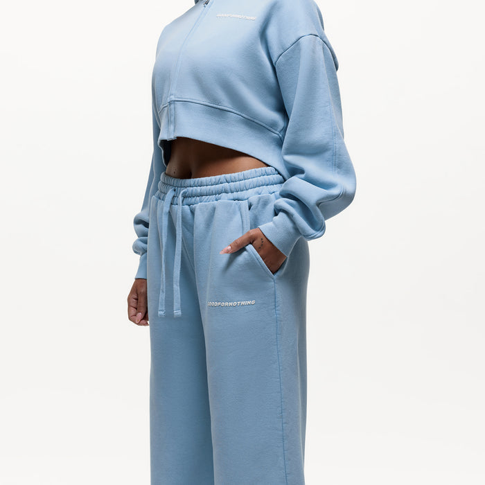 Good For Nothing Vintage Washed Powder Blue Sweatpant (Final Sale)