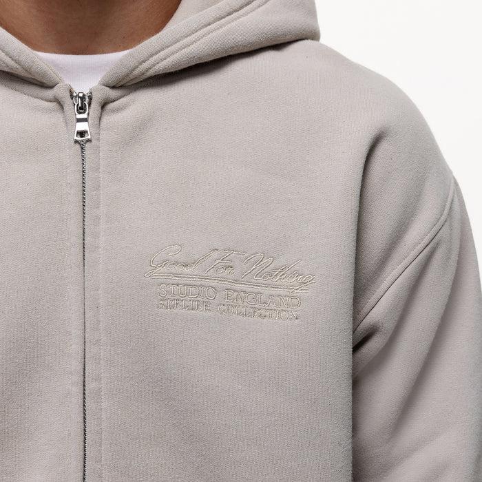 Good For Nothing Visionary Washed Stone Zip Hoodie (Final Sale)