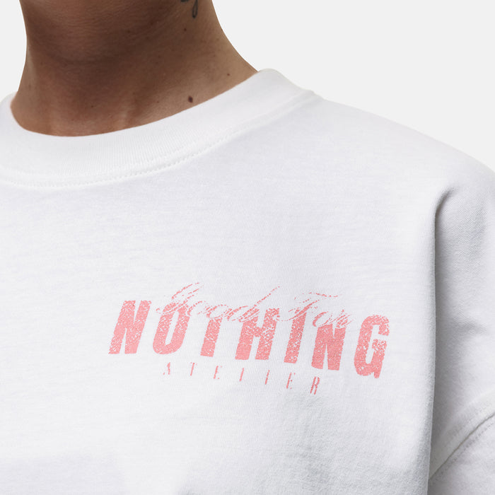Good For Nothing Washed Off White Butterfly T-shirt