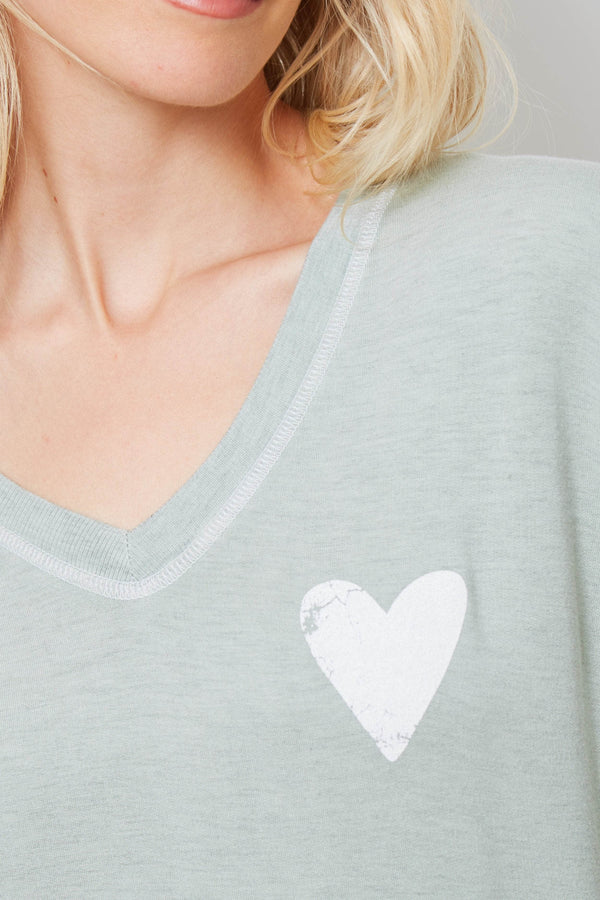 good hyouman The Carrie - Distressed Heart - Pistachio