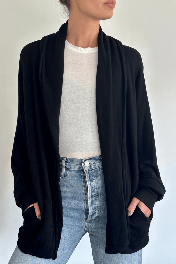 Good Hyouman The Blake Cardigan - Everyday Basic - Black Sand