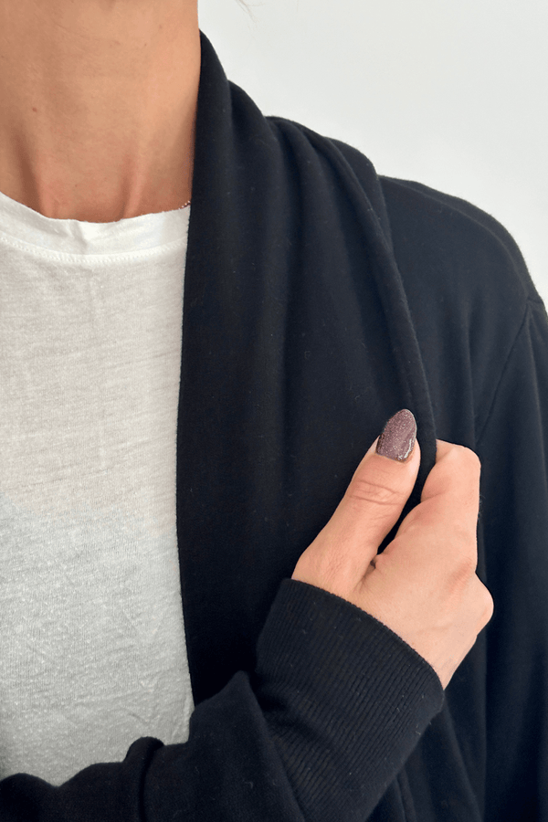 good hyouman The Blake Cardigan - Everyday Basic - Black Sand