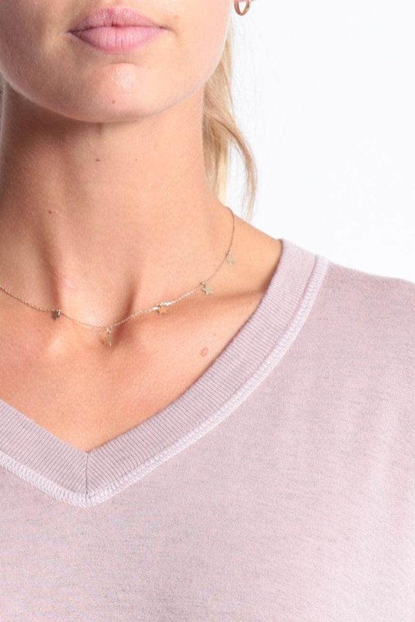 Good Hyouman The Carrie - Relaxed V-Neck Sweater - Shadow Vintage