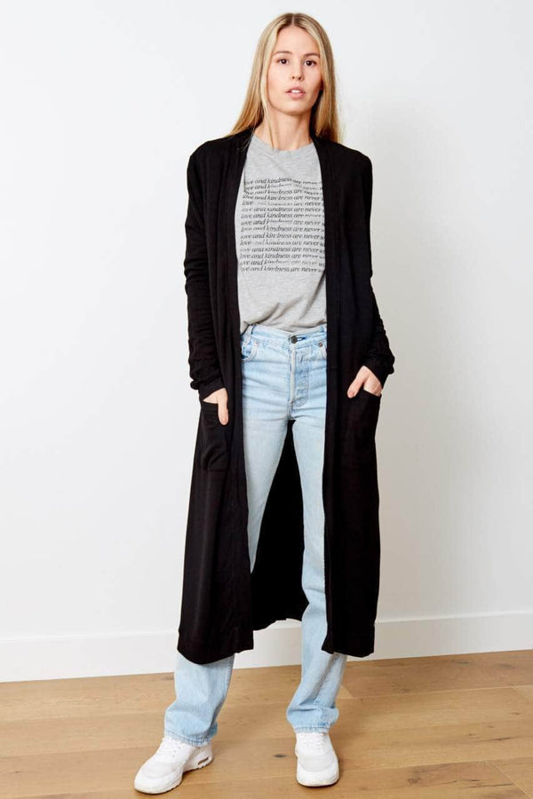 good hyouman The Emmy Cardigan - Everyday Basic - Black Sand