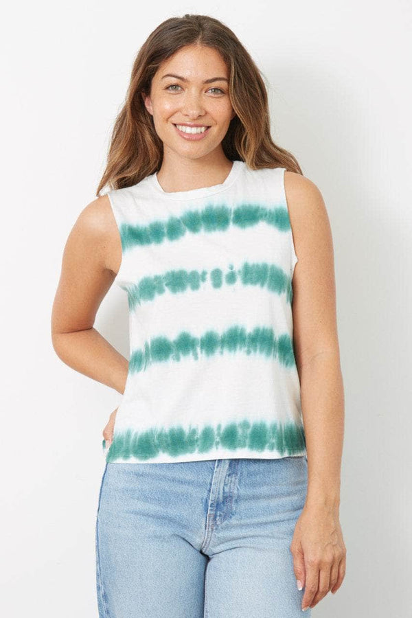good hyouman The Lili Active Crop - Evergreen Tie Dye