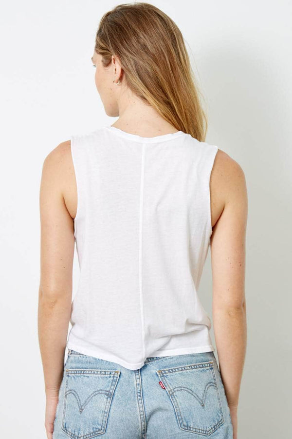 Good Hyouman The Lili Active Crop - I'm So Very Thankful - White