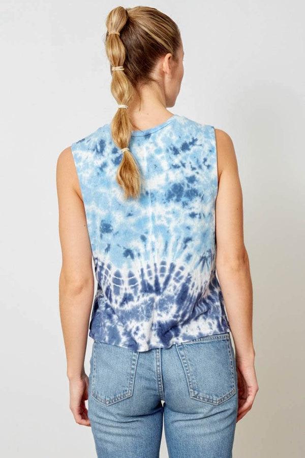 Good Hyouman The Lili Active Crop - Love Our Planet - Aegean Tide Wash