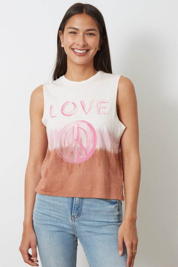 good hyouman The Lili Active Crop - Painted Love - Squash Tie Dye