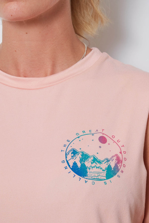 Good Hyouman The Lili Active Crop - The Great Outdoors - Pink