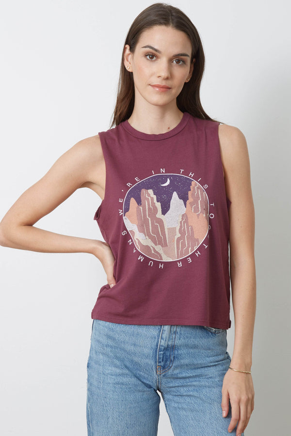 Good Hyouman The Lili Active Crop - We're In This Together - Vino