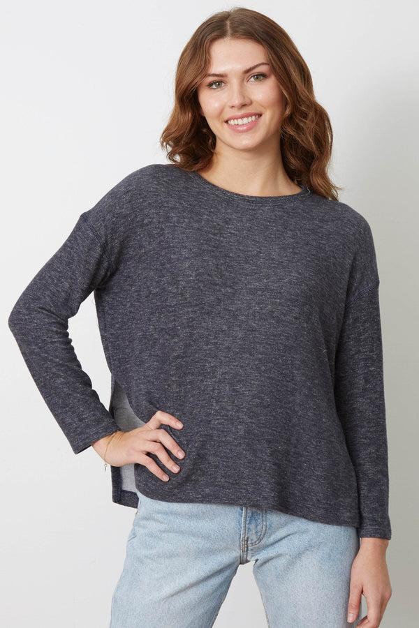 Good Hyouman The Shauna - Everyday Basic - Navy Natural In Plated Jersey