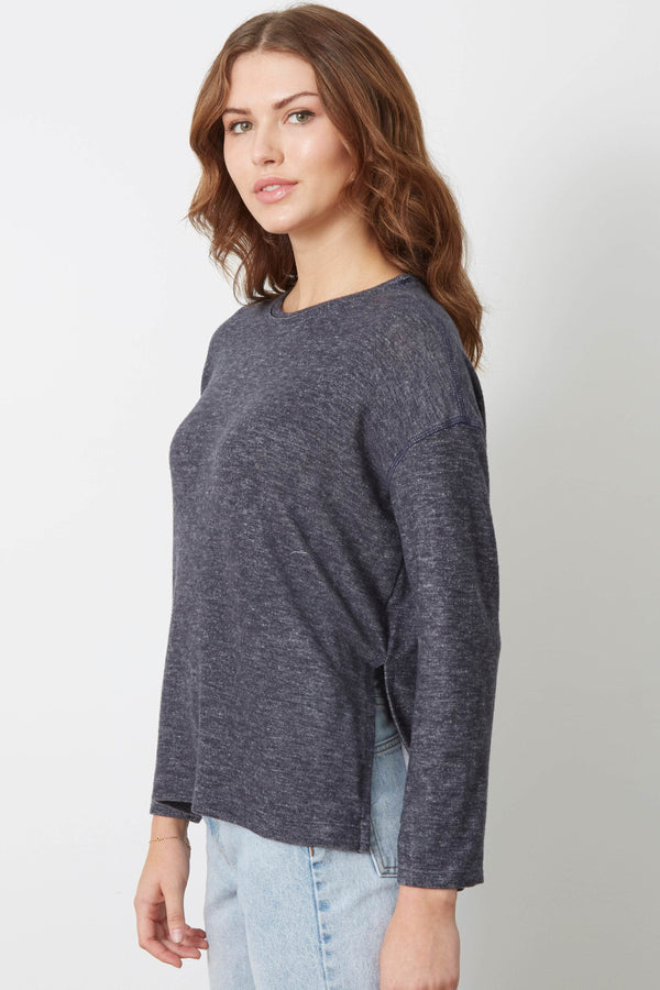 good hyouman The Shauna - Everyday Basic - Navy Natural in Plated Jersey