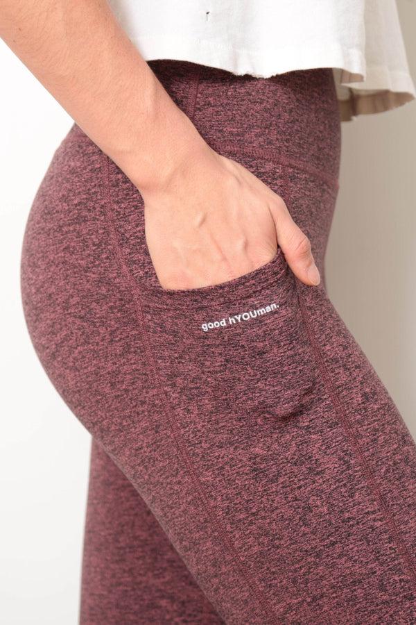 good hyouman The Stormi WITH Pockets High-Waist Athletic Legging - Red Terra